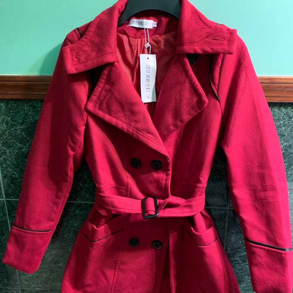 Korean lined pea coat